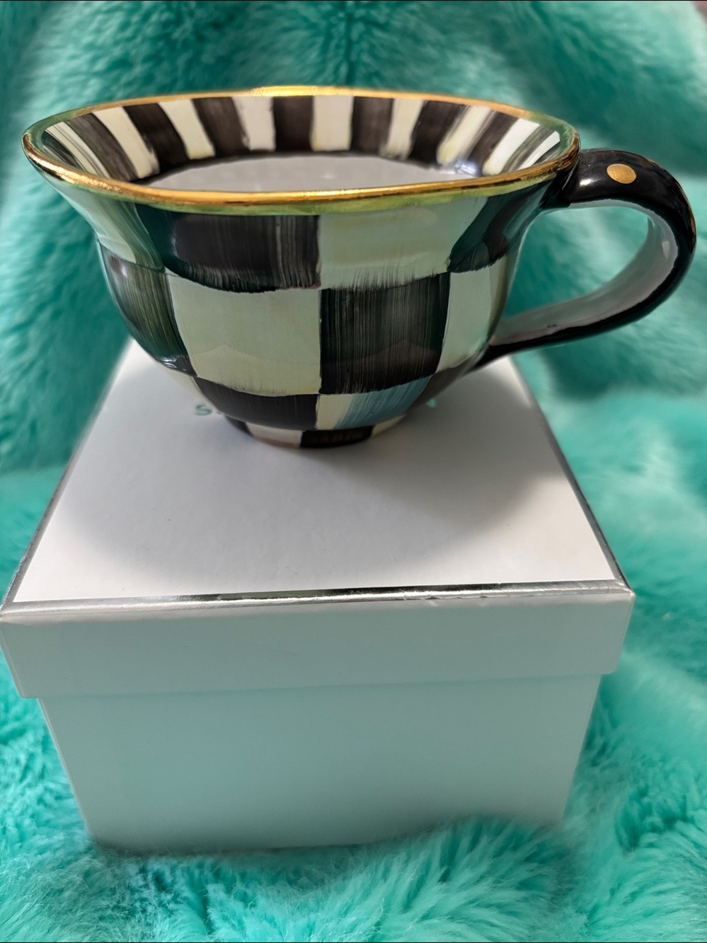 MacKenzie-Childs Courtly Check Tea Cup